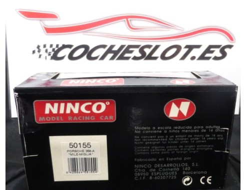 PORSCHE 356 	MILE-MIGLEA	NEGRO	REF.	50155	NINCO
