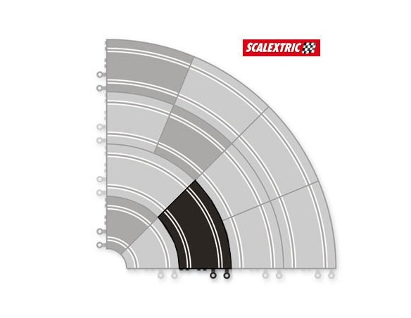 PISTA CURVA ESTANDAR USADA SCALEXTRIC
