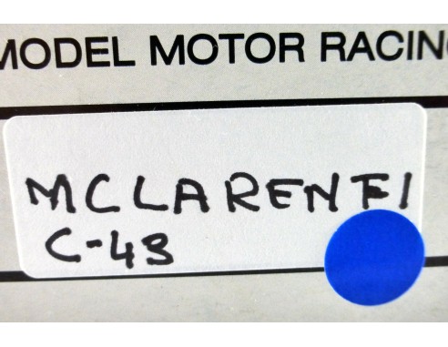 MCLAREN F1 AZUL Y BLANCO.REF.C43 EXIN MEX
