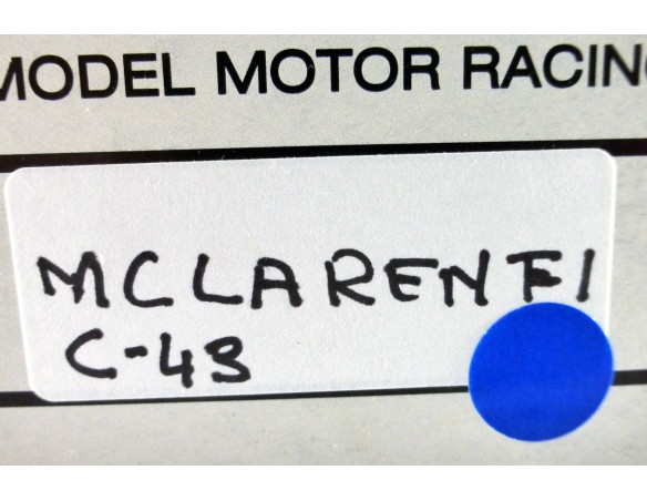 MCLAREN F1 AZUL Y BLANCO.REF.C43 EXIN MEX