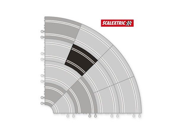 PISTA CURVA EXTERIOR USADA SCALEXTRIC