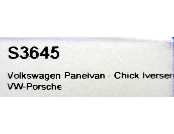 VOLKSWAGEN PANEL VAN - CHICK IVERSEN REF.S3645 SUPERSLOT