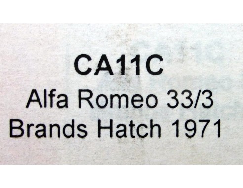 ALFA ROMEO 33/3 BRANDS HATCH 1971 REF.CA11C SLOT.IT