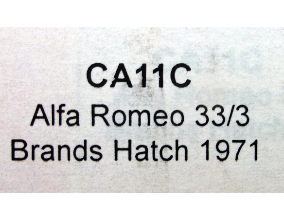ALFA ROMEO 33/3 BRANDS HATCH 1971 REF.CA11C SLOT.IT