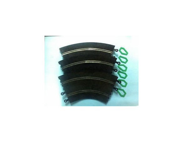 CONJUNTO PISTAS CURVA SUPER RACING USADO SCALEXTRIC