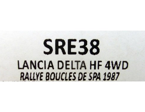 LANCIA DELTA HF 4WD RALLYE BOUCLES DE SPA 1987 REF.SRE38 TEAMSLOT