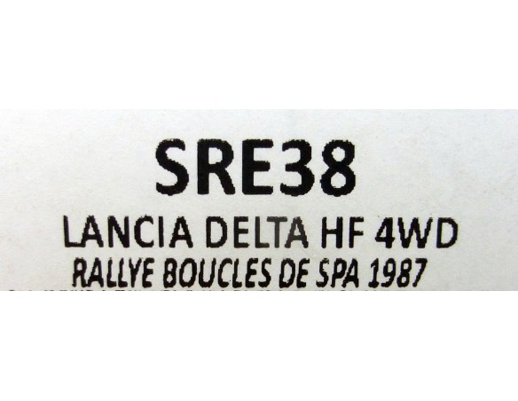 LANCIA DELTA HF 4WD RALLYE BOUCLES DE SPA 1987 REF.SRE38 TEAMSLOT