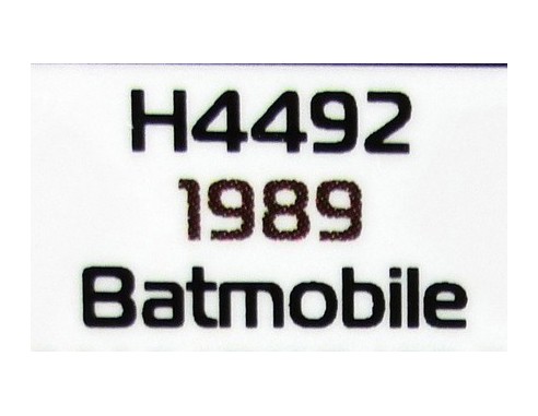 BATMOBILE 1989 TV SERIES REF.H4492 SUPERSLOT