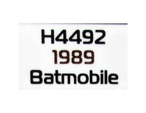 BATMOBILE 1989 TV SERIES REF.H4492 SUPERSLOT
