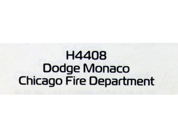 DODGE MONACO CHICAGO FIRE DEPARTMENT REF.H4408 SUPERSLOT