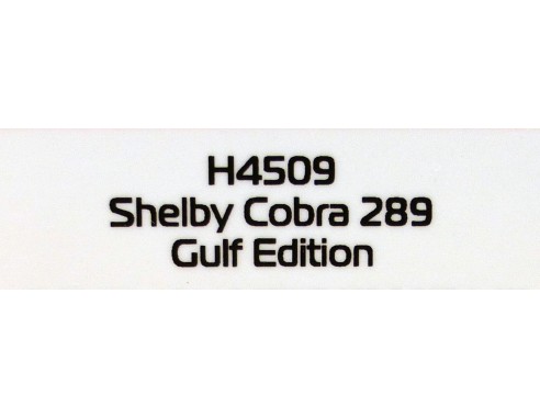 SHELBY COBRA 289 GULF EDITION REF.H4509 SUPERSLOT