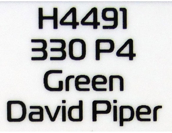 FERRARI 330 P4 GREEN DAVID PIPER REF.H4491 SUPERSLOT