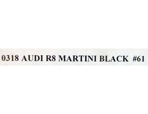 AUDI R8 MARTINI BLACK Nº61 REF.0318 NSR