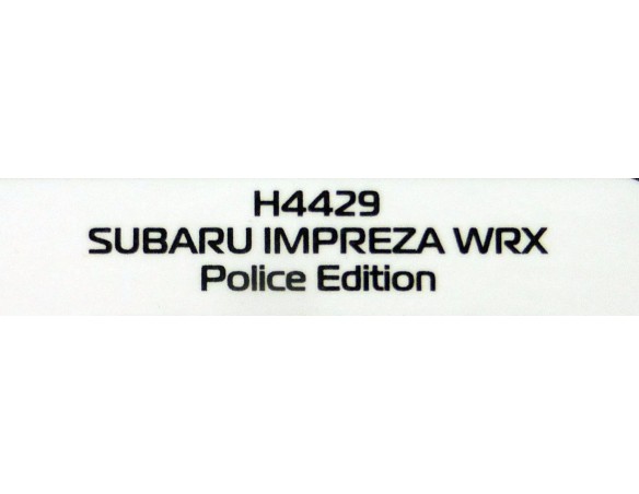 SUBARU IMPREZA WRX POLICE EDITION REF.H4429 SUPERSLOT