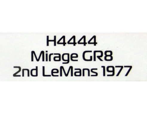 RENAULT MIRAGE GR8 2ND LE MANS 1977 REF.H4444 SUPERSLOT