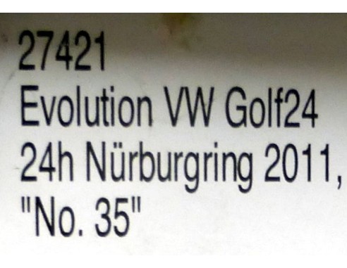 VW GOLF24  24H NURBURGRING 2011 Nº35 REF.27421 CARRERA EVOLUTION