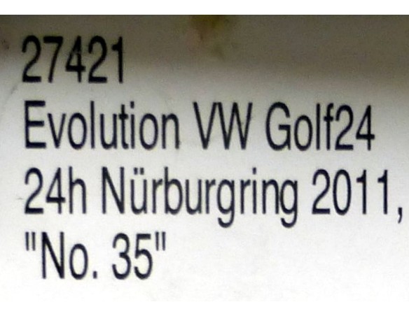 VW GOLF24  24H NURBURGRING 2011 Nº35 REF.27421 CARRERA EVOLUTION