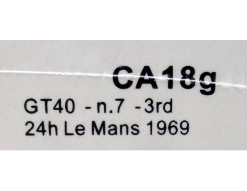 FORD GT40 Nº7 3RD 24H LE MANS 1969 REF.CA18g SLOT.IT