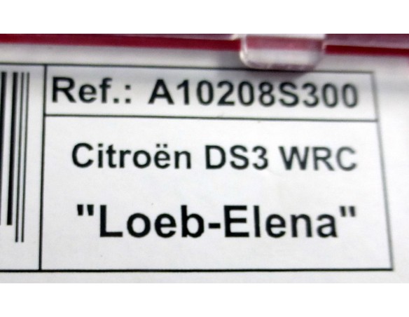CITROEN DS3 WRC LOEB-ELENA REF.A10208S300 EDUCA