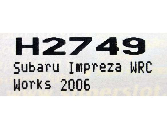 SUBARU IMPREZA WRC WORKS 2006 REF.H2749 SUPERSLOT