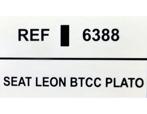 SEAT LEON BTCC PLATO REF.6388 TECNITOYS