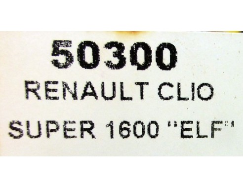 RENAULT CLIO SUPER 1600 ELF REF.50300 NINCO
