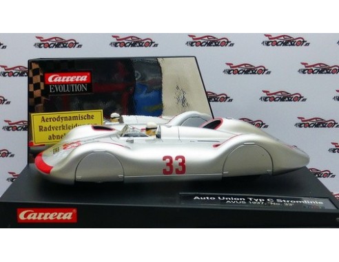EVOLUTION AUTO UNION TYP C STROMLINIE AVUS 1937 Nº33 REF.27355 CARRERA