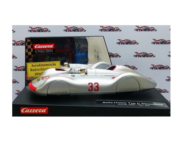 EVOLUTION AUTO UNION TYP C STROMLINIE AVUS 1937 Nº33 REF.27355 CARRERA