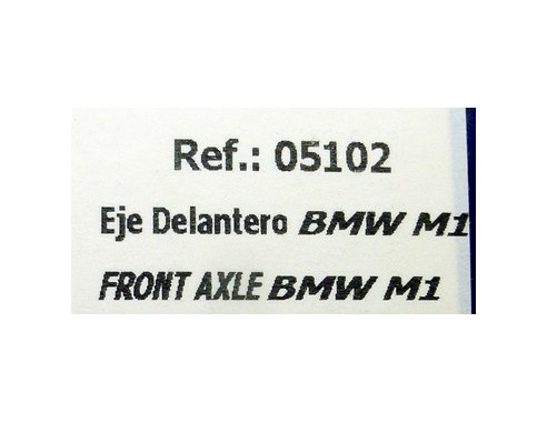 EJE DELANTERO BMW M1 REF.05102 FLY