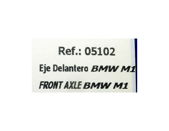 EJE DELANTERO BMW M1 REF.05102 FLY