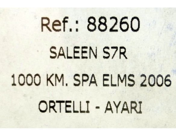 SALEEN S7R 1000KM SPA ELMS 2006 REF.88260 FLY