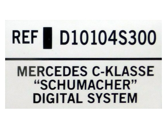 MERCEDES CKLASSE SCHUMACHER DIGITAL SYSTEM REF.D10104S300 TECNITOYS