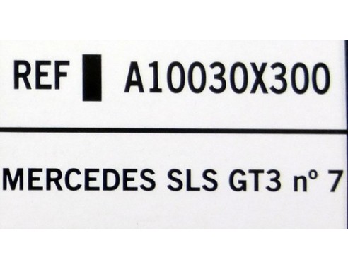 MERCEDES SLS GT3 Nº7 REF.A10030X300 EDUCA