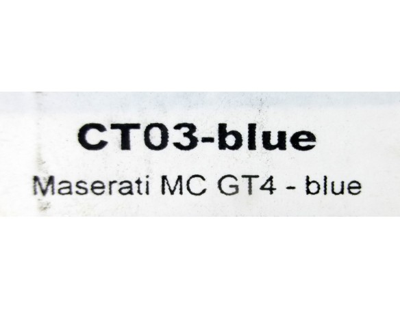MASERATI MC GT4-BLUE REF.CT03 POLICAR