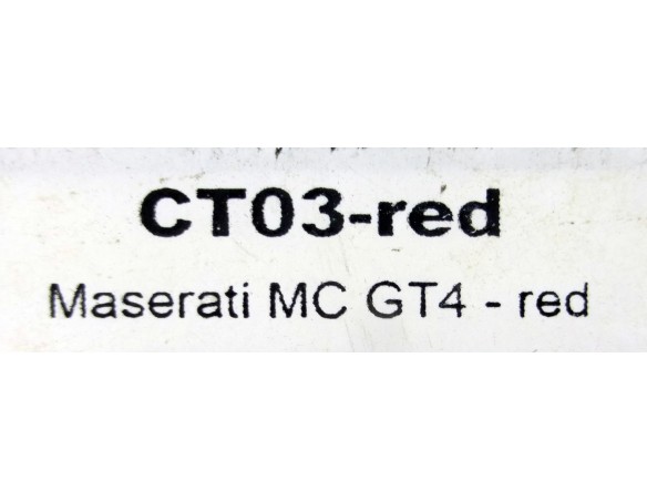 MASERATI MC GT4-RED REF.CT03 POLICAR