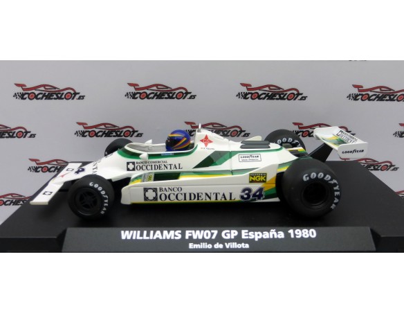 WILLIAMS FW07 GP ESPAÑA 1980 EMILIO DE VILLOTA REF.F01102 FLYSLOT