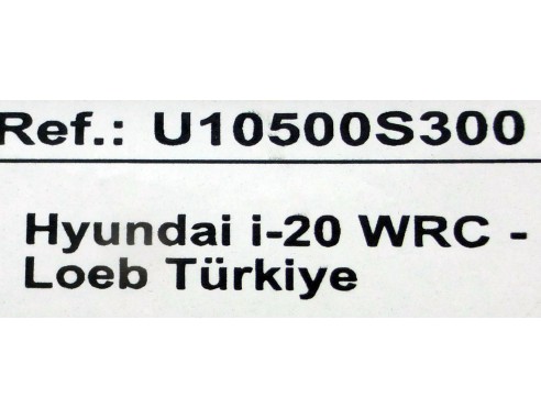 Hyundai i-20 WRC - Loeb Türkiye REF.U10500S300 SCX