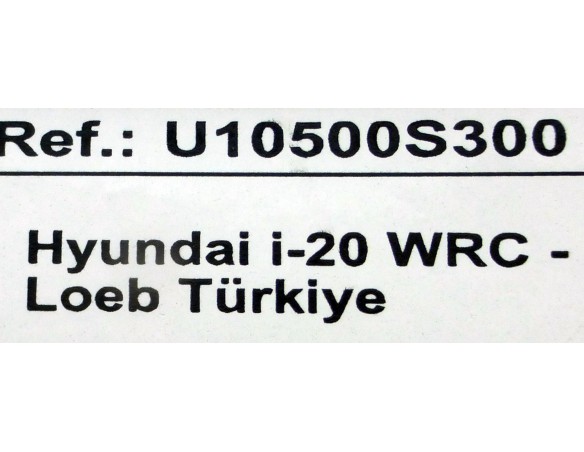Hyundai i-20 WRC - Loeb Türkiye REF.U10500S300 SCX