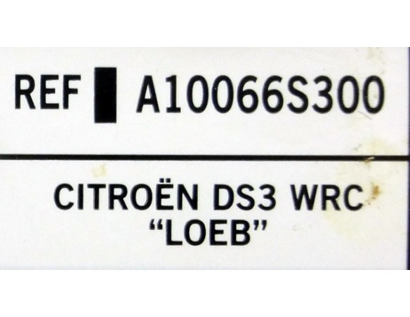 CITROEN DS3 WRC LOEB REF.A10066S300 EDUCA