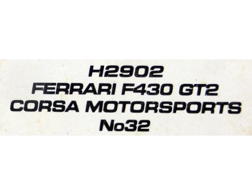 FERRARI F430 GT2 CORSA MOTOR SPORTS Nº32 REF.H2902 SUPERSLOT