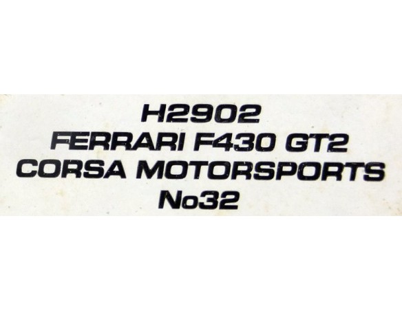 FERRARI F430 GT2 CORSA MOTOR SPORTS Nº32 REF.H2902 SUPERSLOT