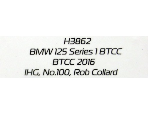 BMW 125 SERIES 1BTCC 2016 IHG Nº100 REF.H3862 SUPERSLOT