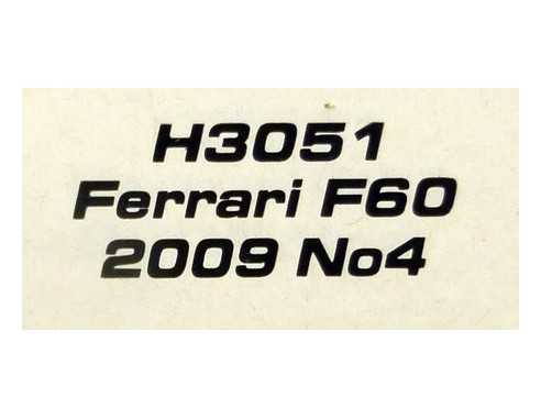 FERRARI F60 2009 Nº4 REF.H3051 SUPERSLOT