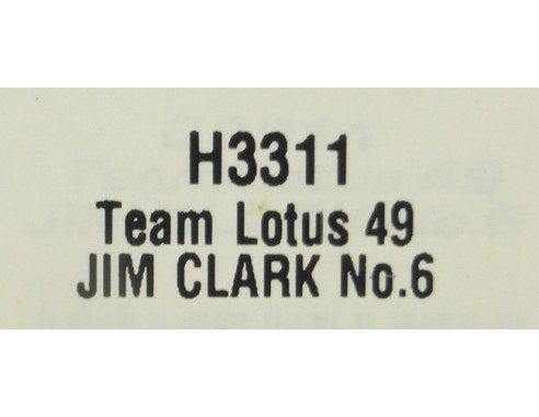 TEAM LOTUS 49 JIM CLARK Nº6 REF.H3311 SUPERSLOT