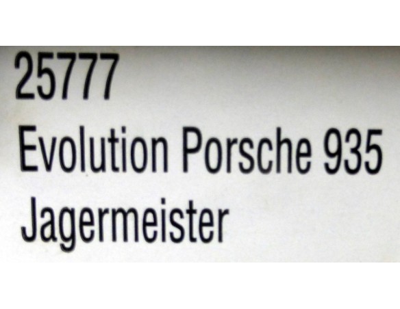 EVOLUTION PORSCHE 935 JAGERMEISTER REF.25777 CARRERA
