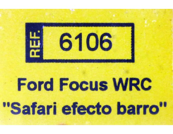 FORD FOCUS WRC SAFARI EFECTO BARRO SAINZ-MOYA REF.6106 TECNITOYS