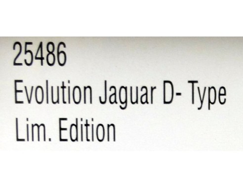 EVOLUTION JAGUAR D TYPE LIM.EDITION REF.25486 CARRERA