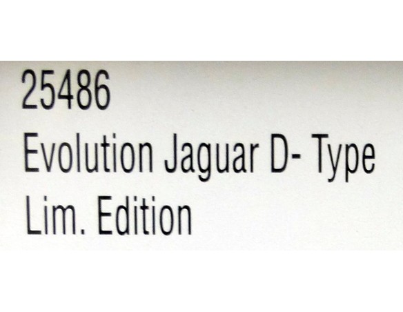 EVOLUTION JAGUAR D TYPE LIM.EDITION REF.25486 CARRERA