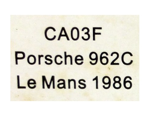 PORSCHE 962C LE MANS 1986 REF.CA03F SLOT.IT