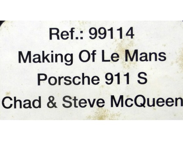 PORSCHE 911S MAKING OF LEMANS CHAD & STEVE MCQUEEN REF.99114 FLY